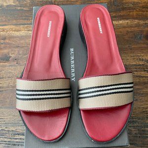 Burberry slides size 8